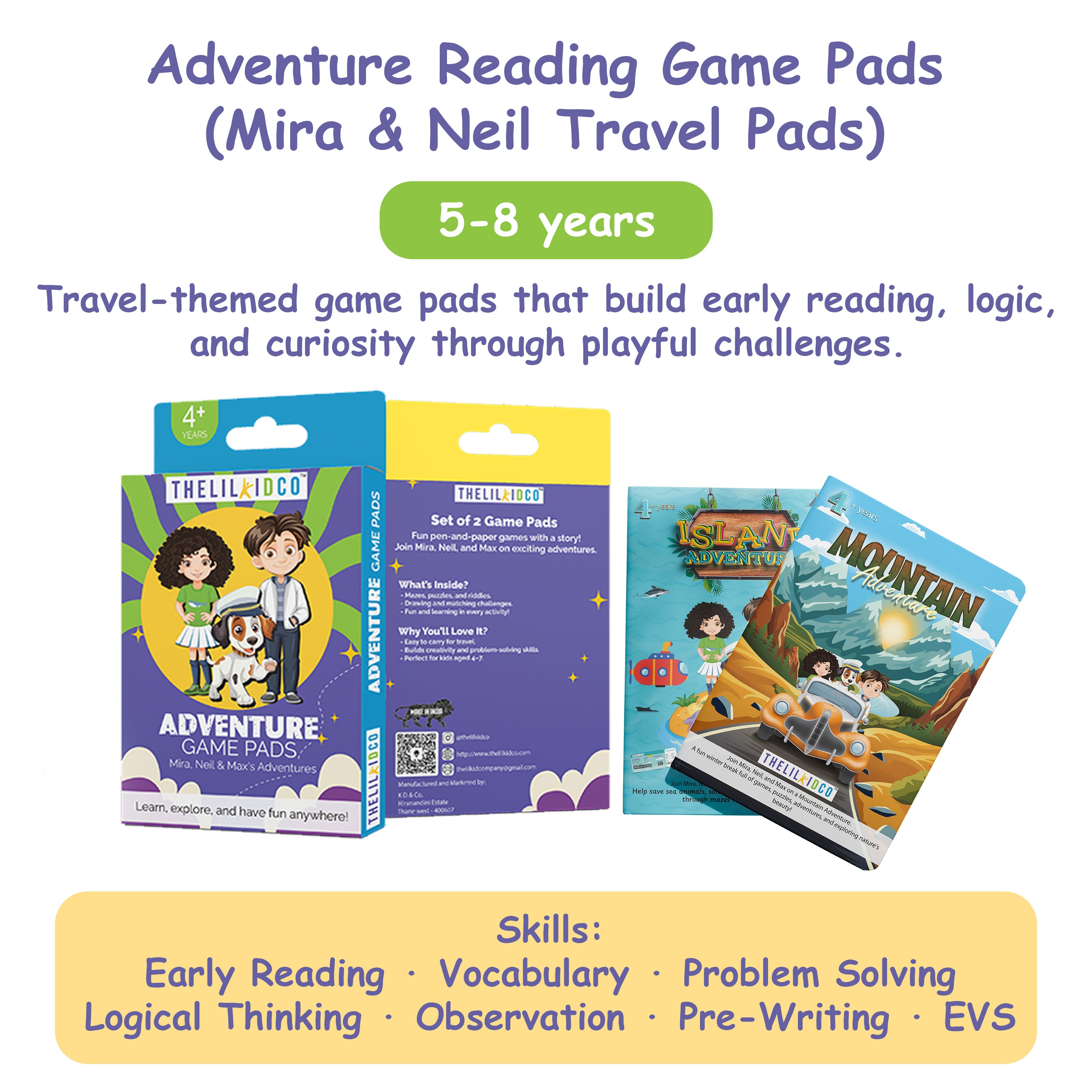 Adventure Reading Game Pads (Mira & Neil Travel Pads) – My Store