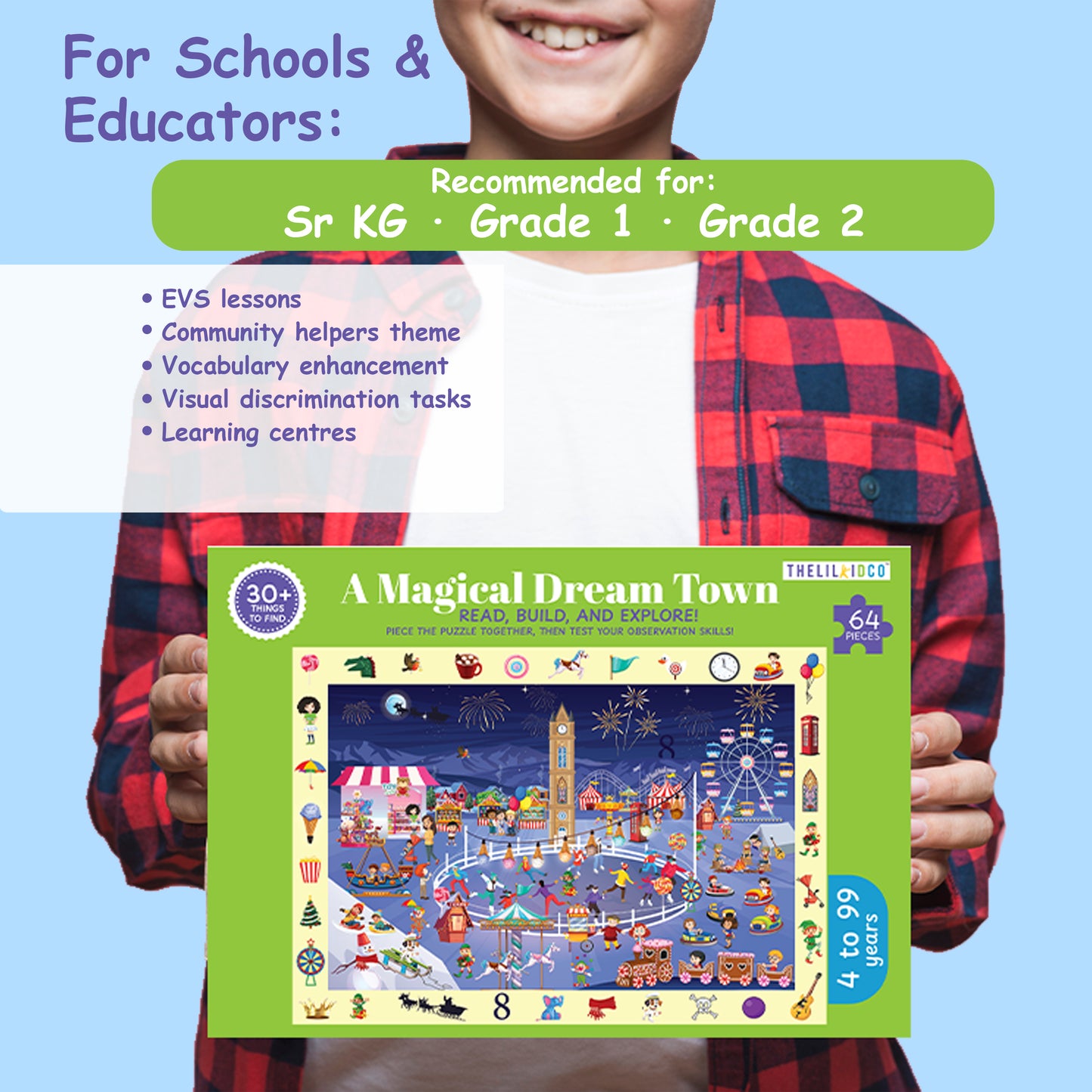 Magical Dream Town Puzzle & Storybook