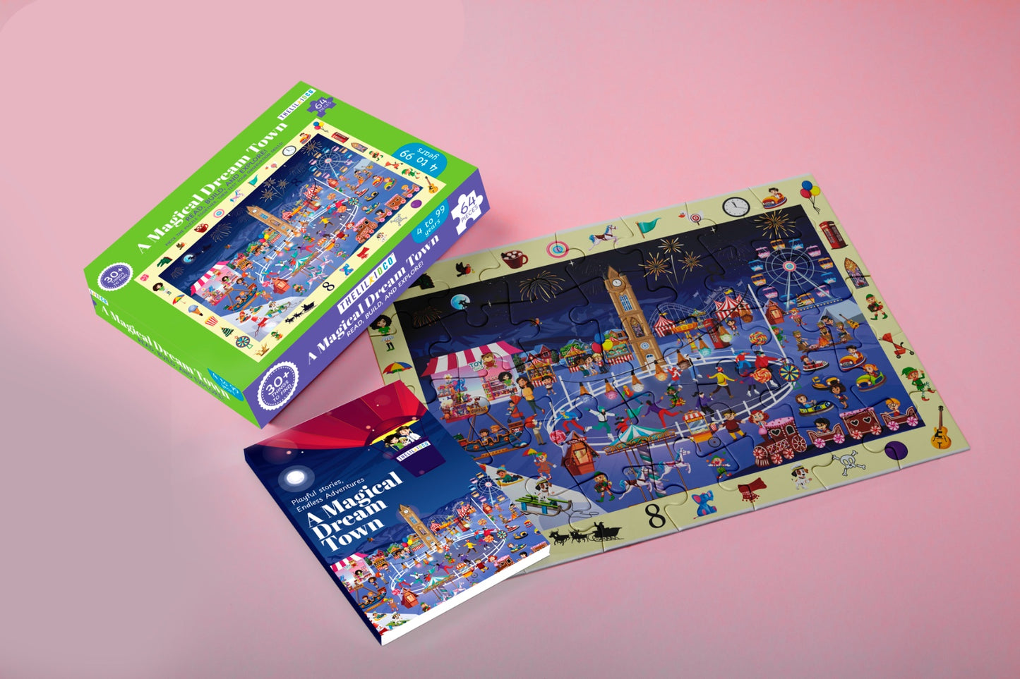 Magical Dream Town Puzzle & Storybook