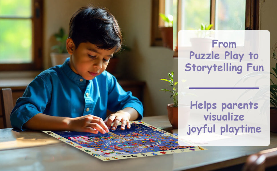 Magical Dream Town Puzzle & Storybook