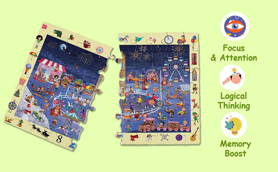 Magical Dream Town Puzzle & Storybook