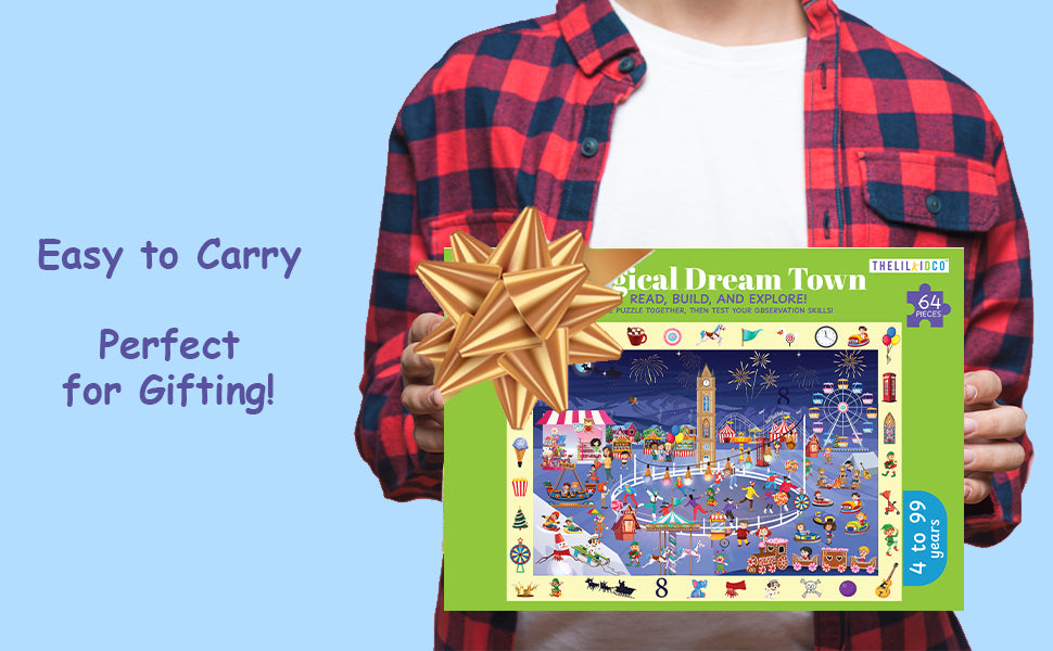 Magical Dream Town Puzzle & Storybook