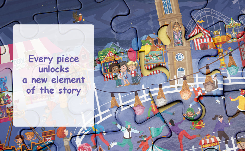 Magical Dream Town Puzzle & Storybook