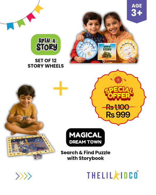 Combo – Spin a Story + Dreamhouse Puzzle - 3 + years
