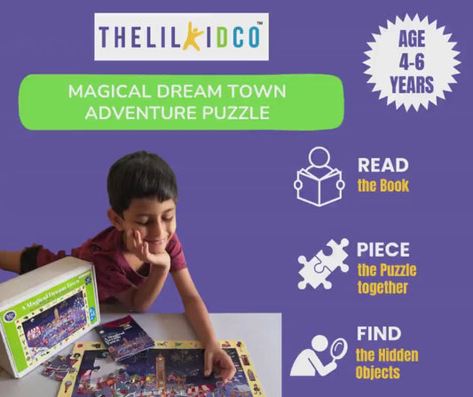 Magical Dream Town Puzzle & Storybook